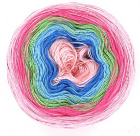 Bobbel von Garnmanufaktur LoLa'stripe-bonbon'